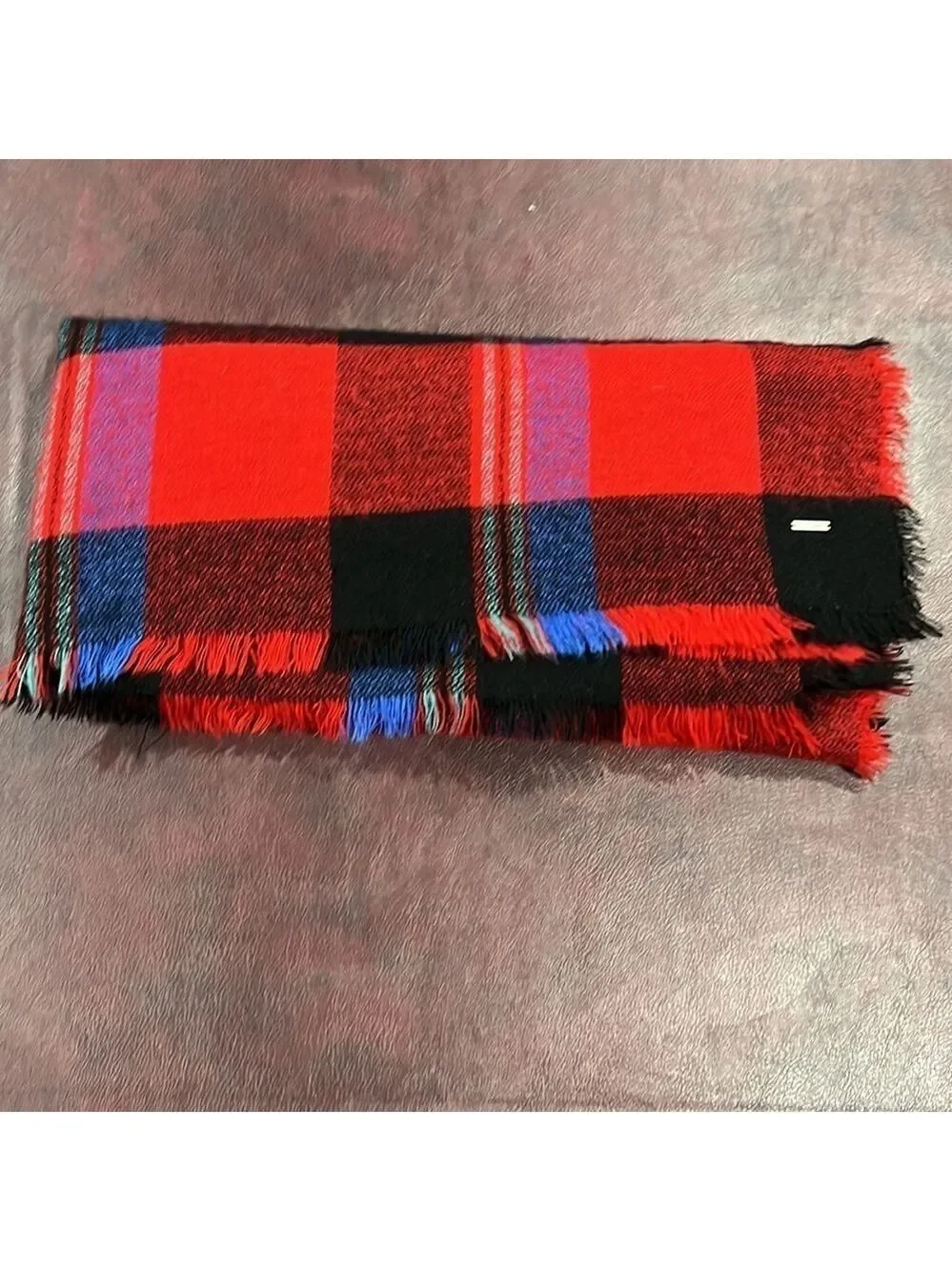 Roxy Juniors Heaven of Curiosity Woven Plaid Blanket Scarf